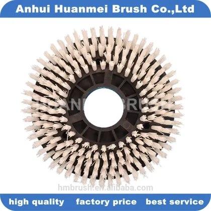 Rotating floor scrub brush