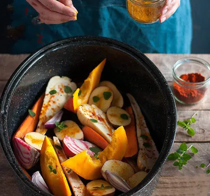 20QT Enamel Stock Pot Non-Stick Grill Barbecue Turkey Pot