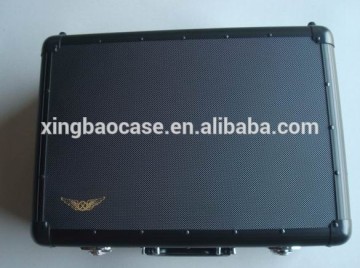 black aluminum barber tool case with tray and tool bag XB-TLMK02
