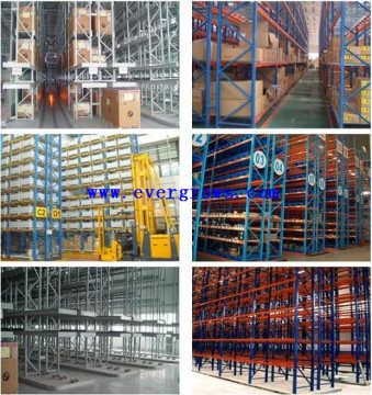 Durable metal storage shelf VNA pallet rack system for logistic centre