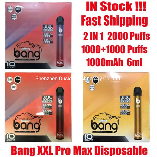 Caneta Descartável Bang XXL PRO Max 2000 Puffs DoubleFlavors