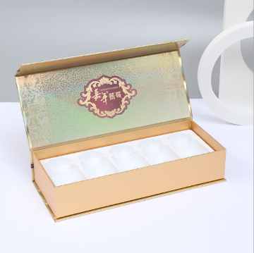 Golden Magnetic Closure Cardboard Gift Boxes Rigid Boxes
