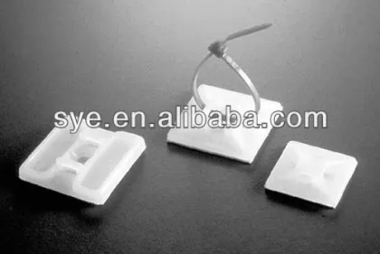 adhesive backed base tie mounts