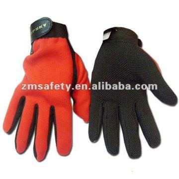 Anti Slip Warm Sports Polar Fleece Glove With PVC Palm ZMR635