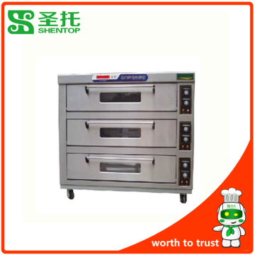 Shentop F39 3 layers 6 trays commercial bakery equipment used industrial pizza oven for sale electric tandoor oven