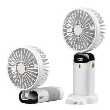 3000mAh Rechargeable Mini Portable Standing Fan with 5 Speeds