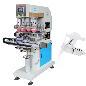 Semi-Auto TPM 4-Color Servo Rotary Electric Tube Plastic Bottle Pad Printer