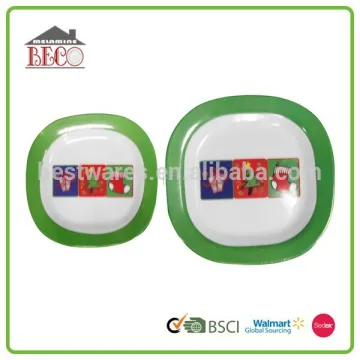 Popular special design small baby christmas food plate