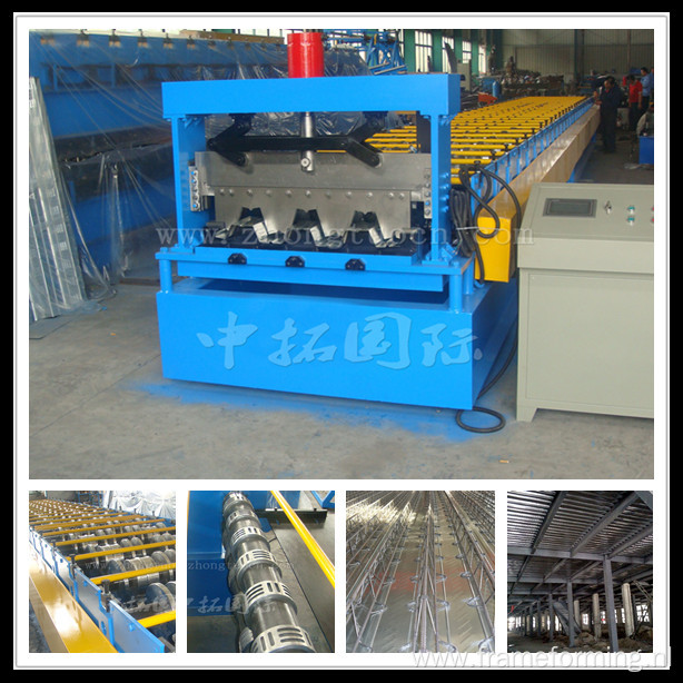 Pass CE and ISO Steel Structure Material Floor Deck Roll Forming Machine