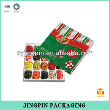 2014 customized candy cardboard box with tray