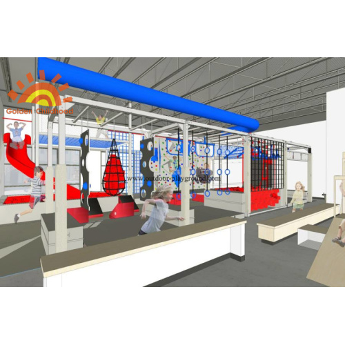 Çarpma Kapalı Oyun Ekipmanları Ninja Warrior Gym