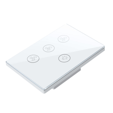 Smart Home Control: Alexa and Google Assistant Compatible Wi-Fi Touch Fan Speed Control Switch - Ewelinswitch Breaker S3 Pcsac, 6 Lights & 2 Fans, 40A