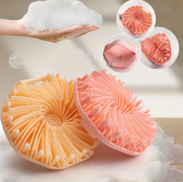 Eco-Friendly 100% Silicone Custom Box Shower Exfoliator