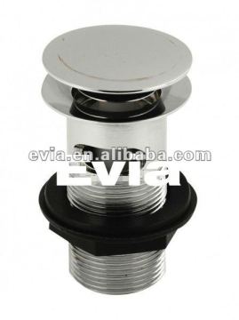Evia Chrome Push Button Basin