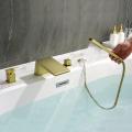 SHAMANDA Waterfall Bathtub Faucet Set with Sprayer