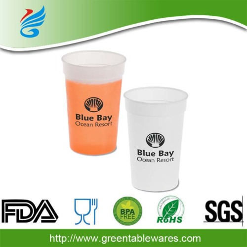 16OZ Food Grade Color Changing Plastic Travel Cup