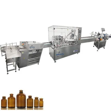100ml Glass Bottle Infusion Liquid Filling Capping and Labeling Machine Line