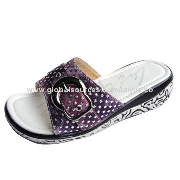 Fashionable Women's Wedge Shoe, PVC Sole, Various Colors Available