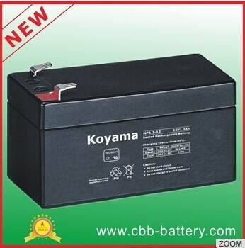 Koyama 12V1.3ah Valve Regulated Lead Acid Batteries for Emergency Lighting