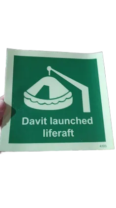 Marine IMO Fluorescence Safety Signs
