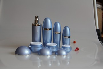 Aluminium Cosmetic bottle, Dropper glass bottle for serum use purple body lotion bottle
