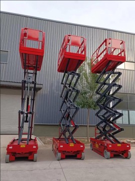 Lift lift gunting hidrolik seluler self-propelled
