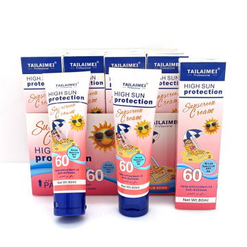TAILAIMEI Custom SPF 60 Sunscreen Protection Cream for Face - Moisturizing Skin Care Organic Sunscreen