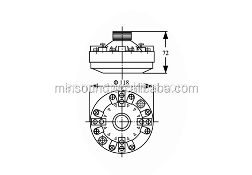 TD-100 100W وحدة سيارات صفارات الإنذار