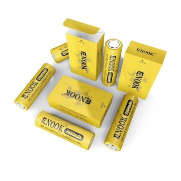 Enook 18650 Batterie 2600 mAh 3,7 V für Elektrogabelstapler, Fahrräder und Roller