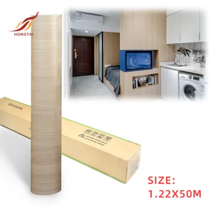 furniture cabinet door decorative wood grain vinyl film