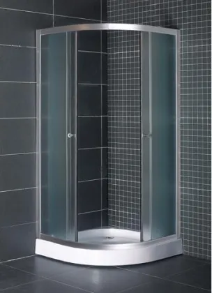 Simple And Cheap Sliding Shower Enclosure /room/bathroom 