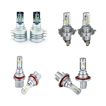 4000LM H4/H15/H19 Wireless LED Headlight Bulb with 80W CSP Chip, Hi/Lo Beam, 6500K White