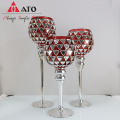 ATO Home decoration crystal candle holder pillar candlestick wedding party supplies