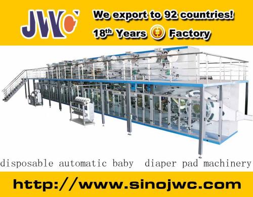 2015 Full Servo Elastic Ear Baby Diaper Machine