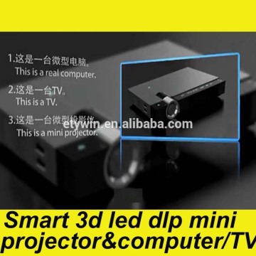 mini projector, full hd 3d led projector TV built-in computer 300 inch projector screen
