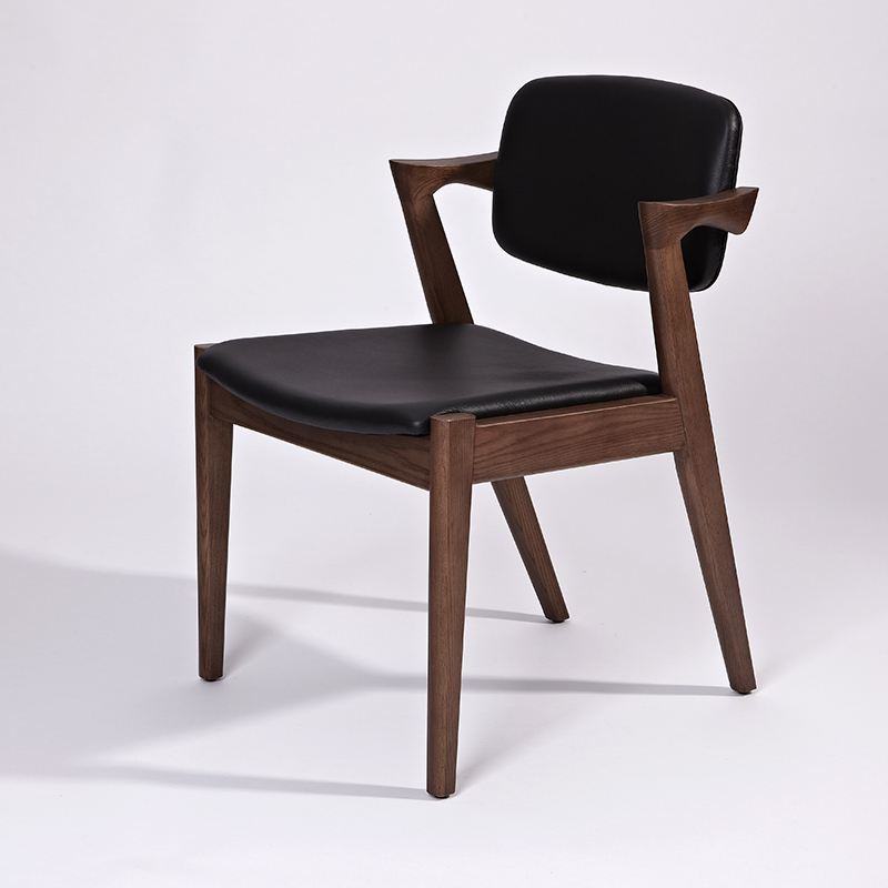 Chaise en bois véritable de cadre en bois Kai Kristiansen