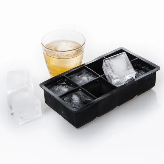 Y805 Large Square Ice Cube Molds: BPA-Free Ice Trays for Whiskey, Cocktails, and Food Preservation