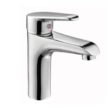 Hot and cold water chrome plating bathroom tap
