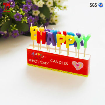 individual letter shaped candles happy birthday
