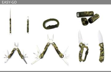 Design idea Camouflage 8 pieces Survival  Kit