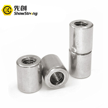 Lengthened and thickened cylindrical Coupling nut Round