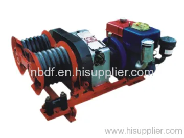 3 Ton Double Bull Wheel Petrol Engine Winch 