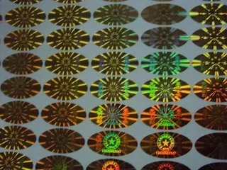 Hologram overlays with micro text,laser text,hidden text