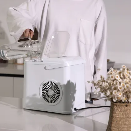 Portable Countertop Ice Maker Machine - Mini Household Ice Cube Maker 220V