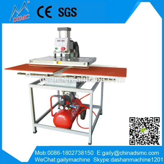 wholesale guangzhou dual heat press machine pneumatic CE