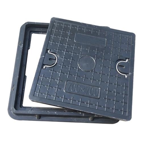 Custom cast iron anti-theft square manhole cover