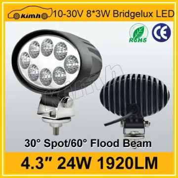 Alibaba express led light 24w led truck work light