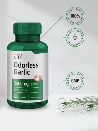 Odorless Garlic Softgels 3600 mg 200 Softgels