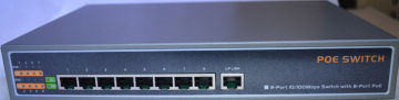 9 Port 10m / 100m Poe Ethernet Switch For Surveillance Ip Camera Ce / Fcc / Rohs