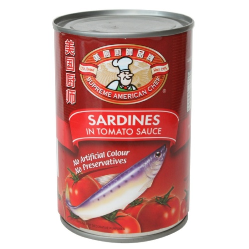 Tomato Sauce Flavor Canned Sardine Fish 425g